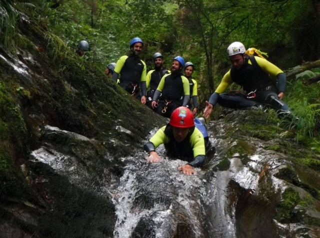  Sliding down the ravine 